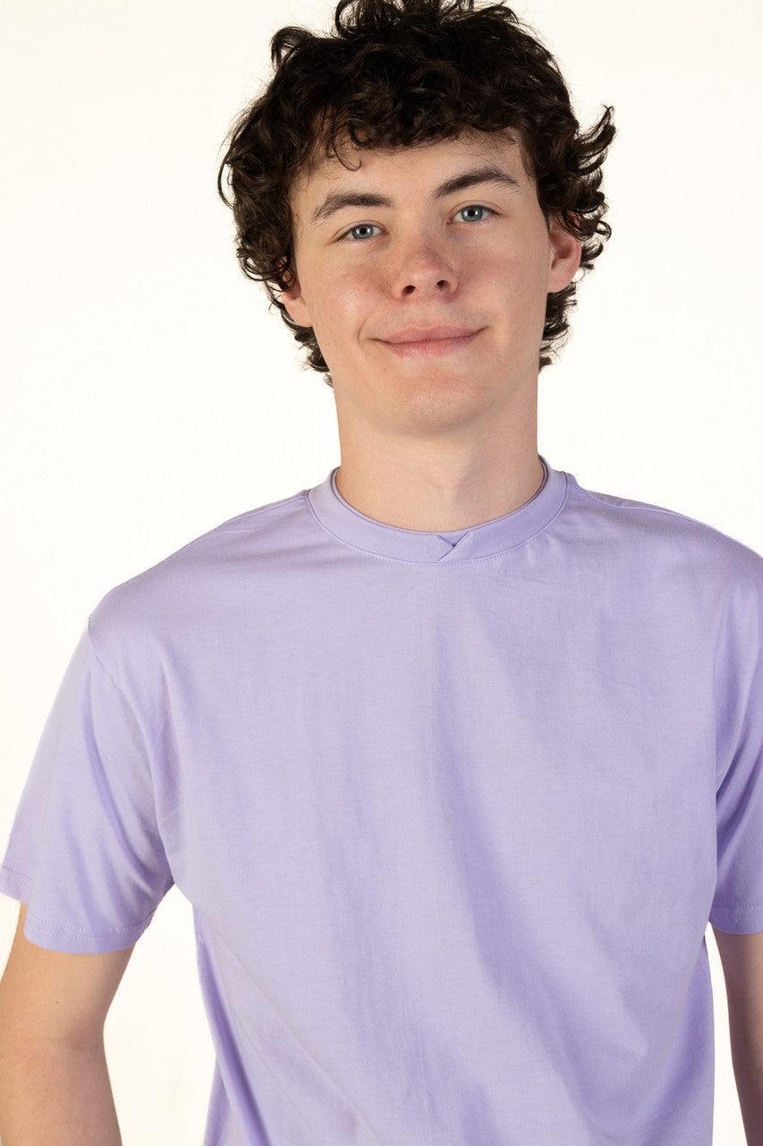 Lavender Notch Neck Tee Product Image