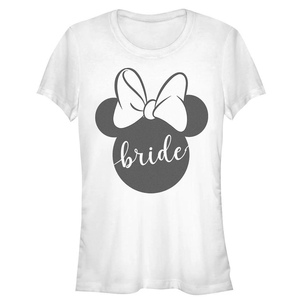 Disney's Minnie Mouse Bride Sign Juniors' Graphic Tee, Women's,  Product Image