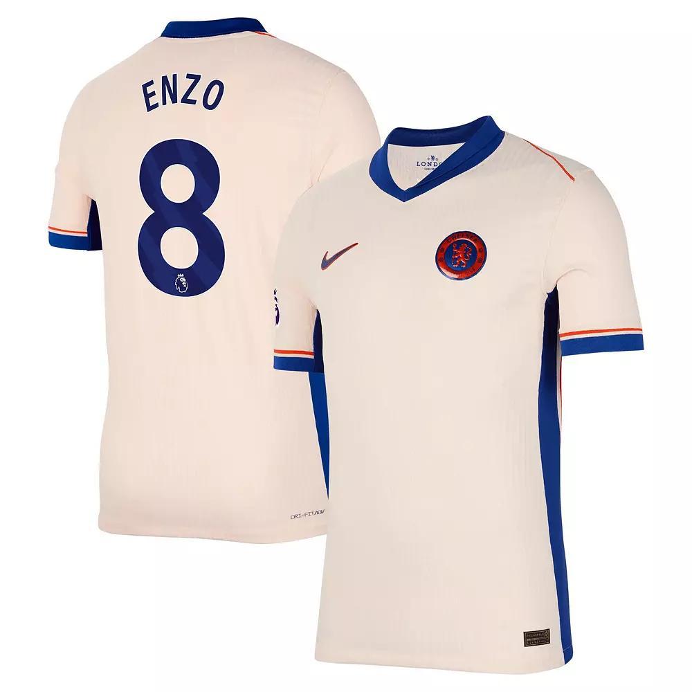 Men's Nike Enzo Fern��ndez Orange Chelsea 2024/25 Away Authentic Player Jersey, Size: Small, Chl Orange Product Image
