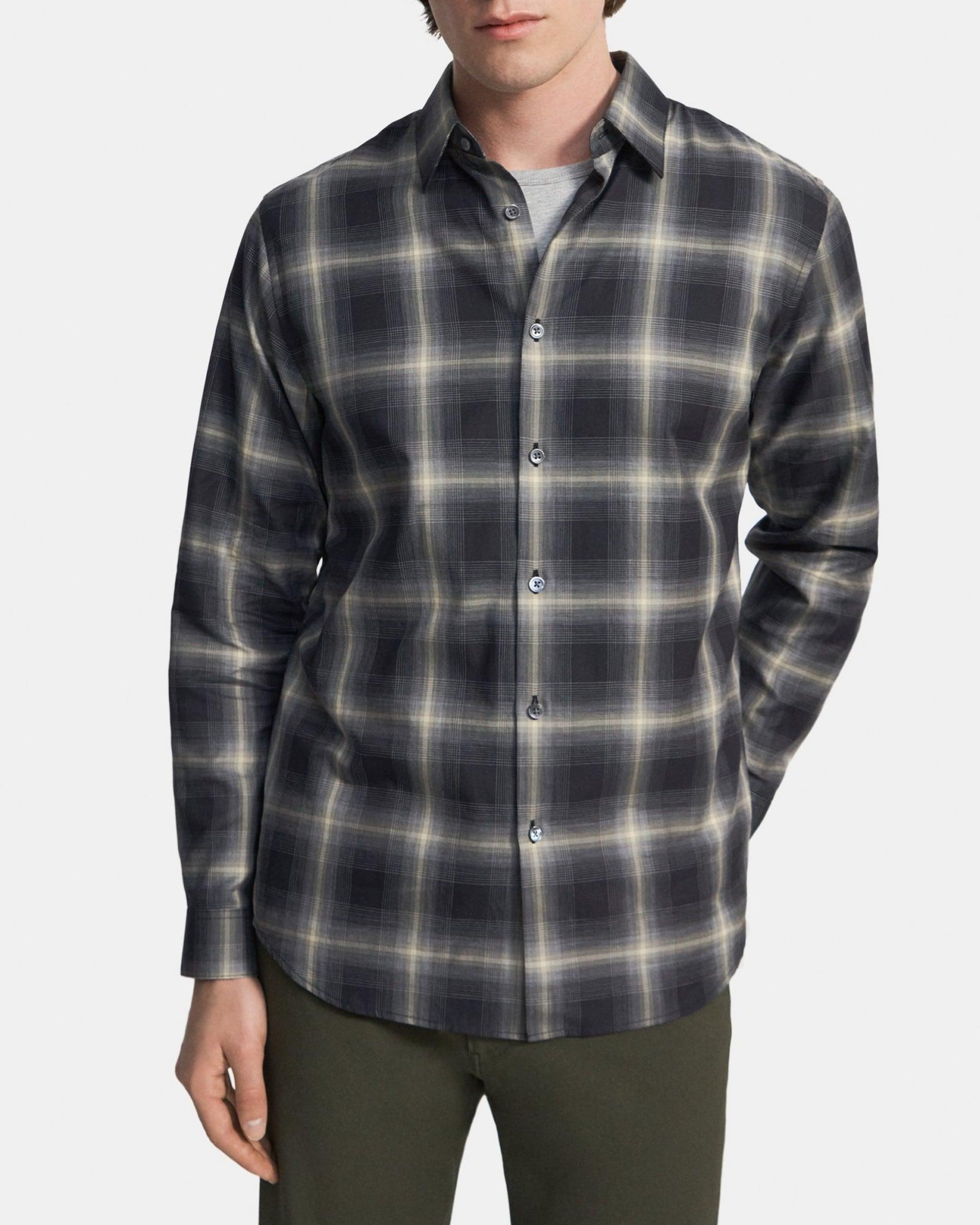 Standard-Fit Shirt in Cotton Flannel Product Image