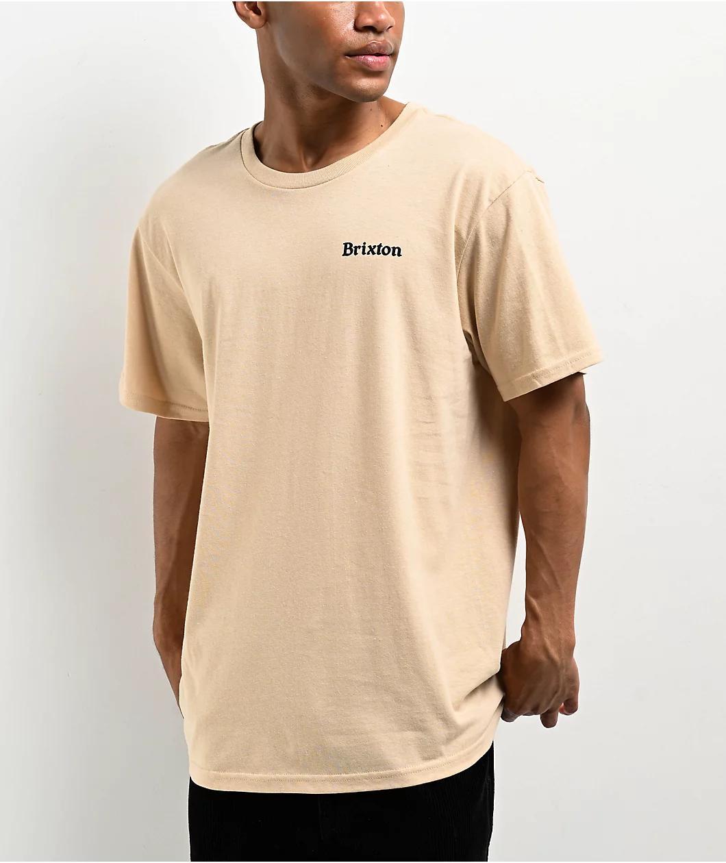 Brixton Bulldog Natural T-Shirt Product Image