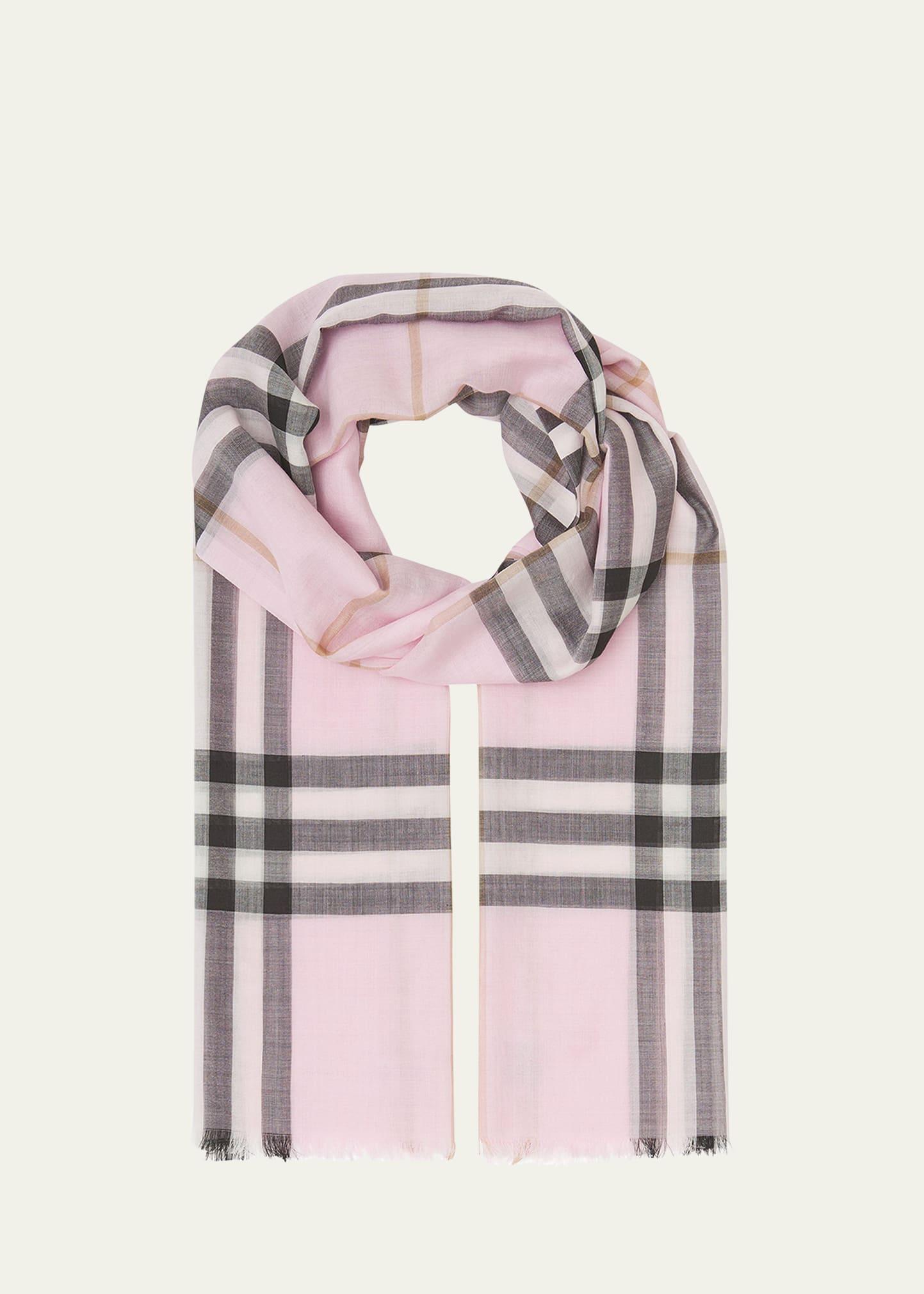 Giant Check Gauze Scarf Product Image