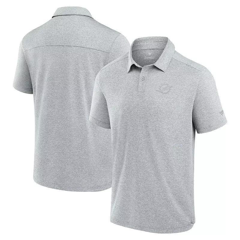 Men's Fanatics Signature Gray Los Angeles Chargers Front Office Tech Polo Shirt, Size: Small, Grey Product Image