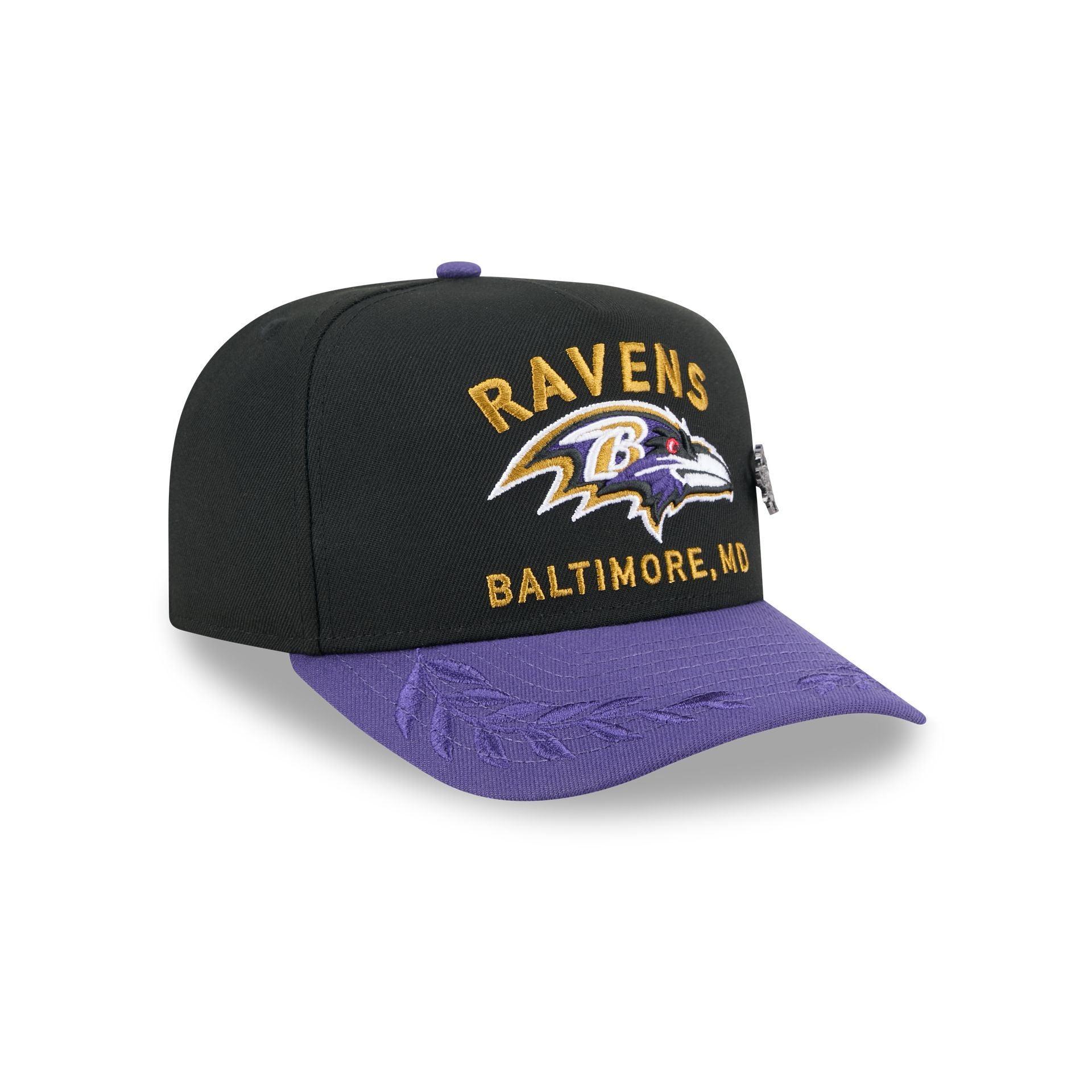 Baltimore Ravens 2025 Draft Black 59FIFTY A-Frame Fitted Hat Male Product Image