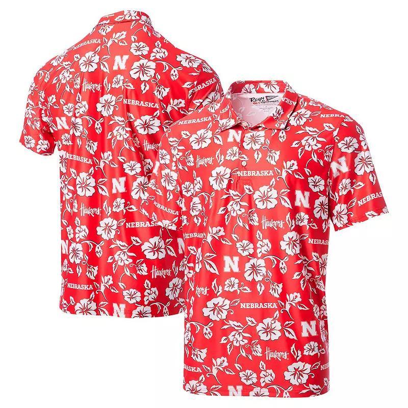 Mens Reyn Spooner Scarlet Nebraska Huskers Performance Polo Product Image