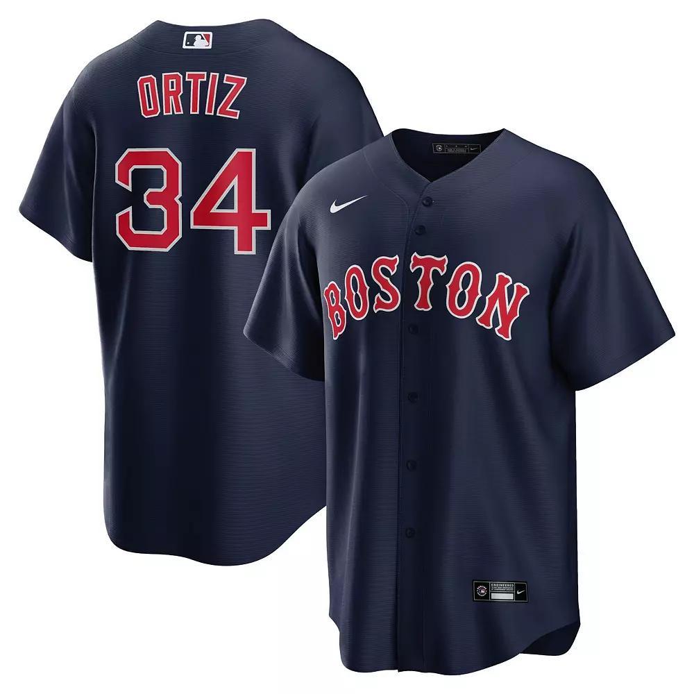 Men's Nike David Ortiz Navy Boston Red Sox Alternate Replica Player Jersey, Size: Medium, Blue Product Image