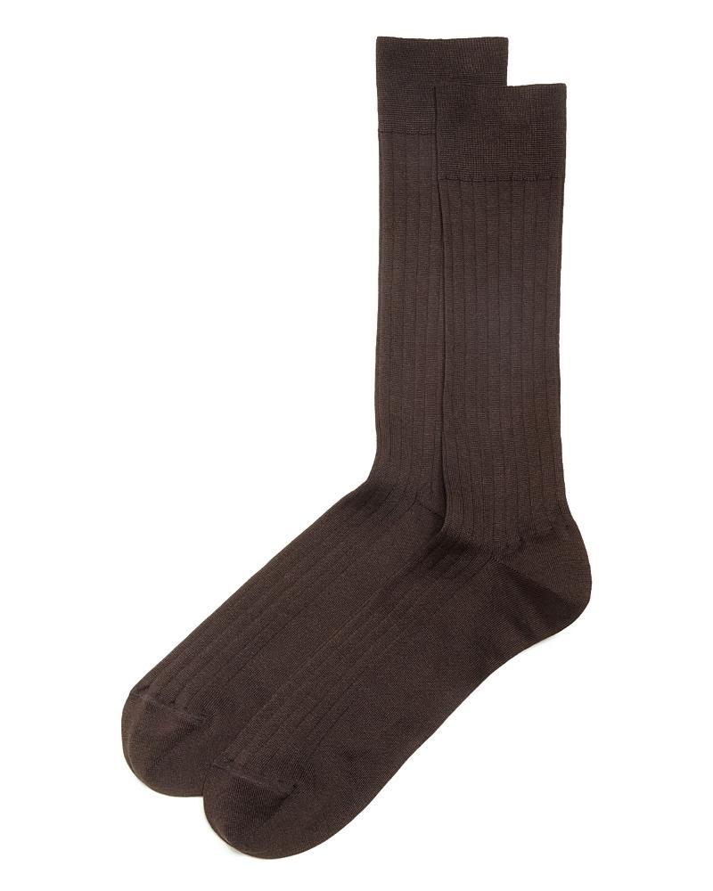 The Mens Store at Bloomingdales Ribbed Cotton Blend Socks - Exclusive Product Image