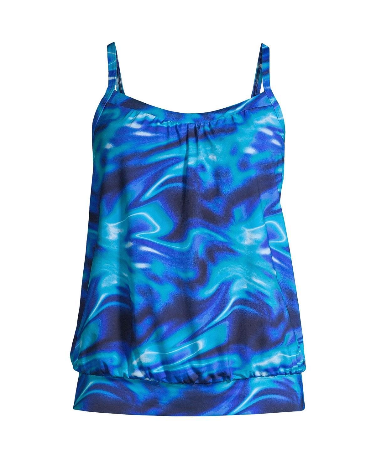 Womens Lands End UPF 50 Blouson Tankini Swimsuit Top Product Image