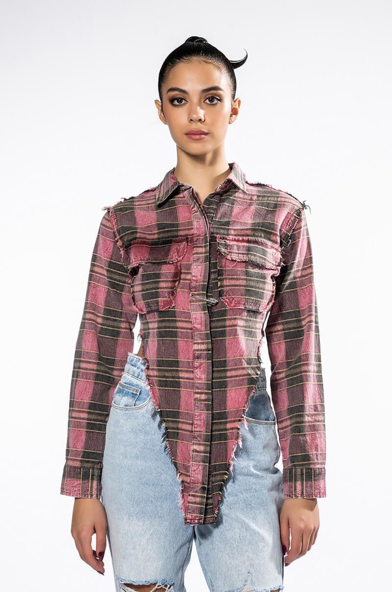 COOL AGAIN FLANNEL BLOUSE Product Image