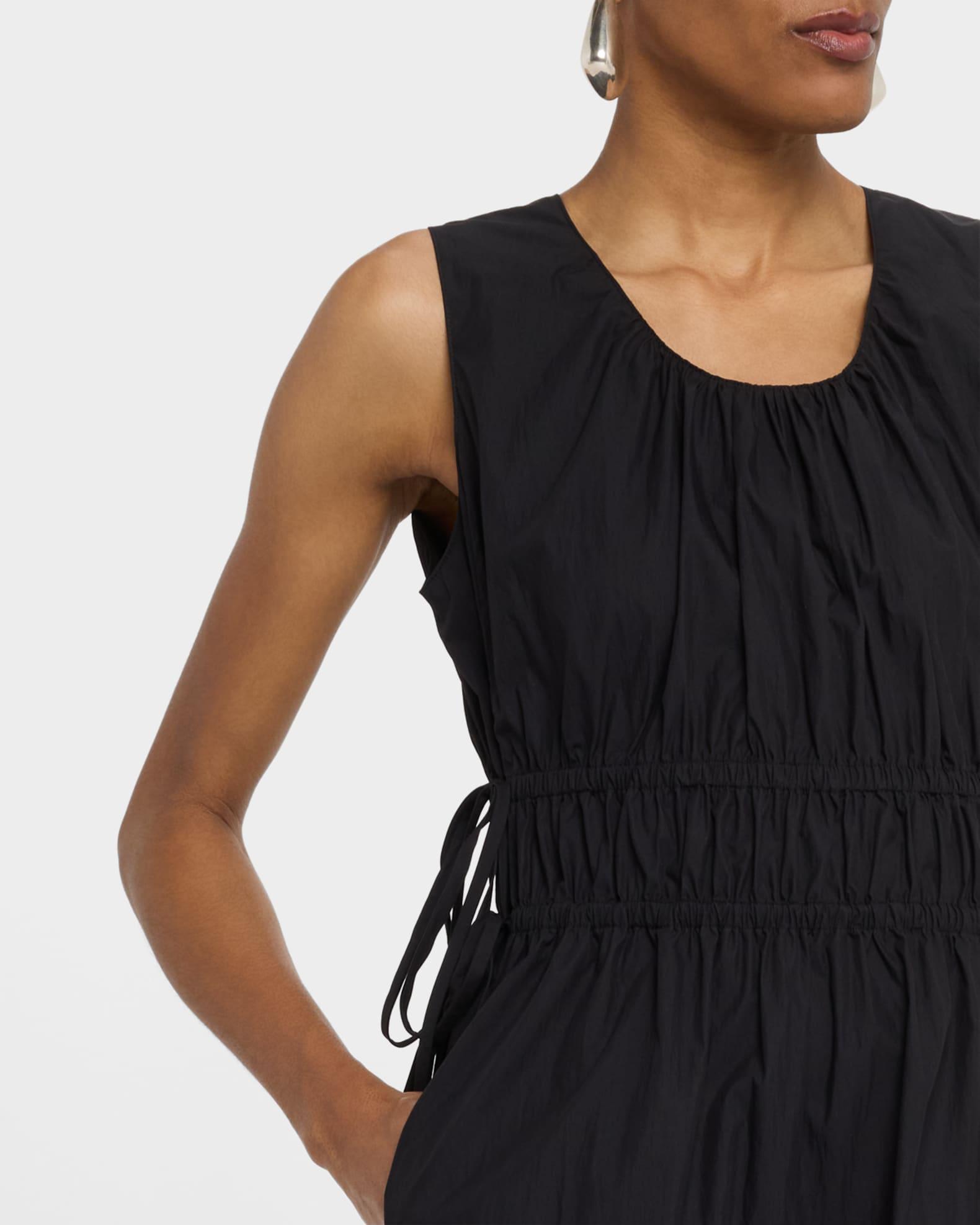 Sleeveless Gathered-Waist Midi Dress Product Image