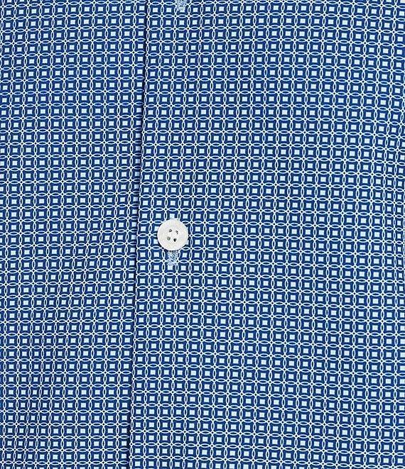 Murano Slim Fit Performance Stretch Medallion Print Short Sleeve Woven Shirt Product Image