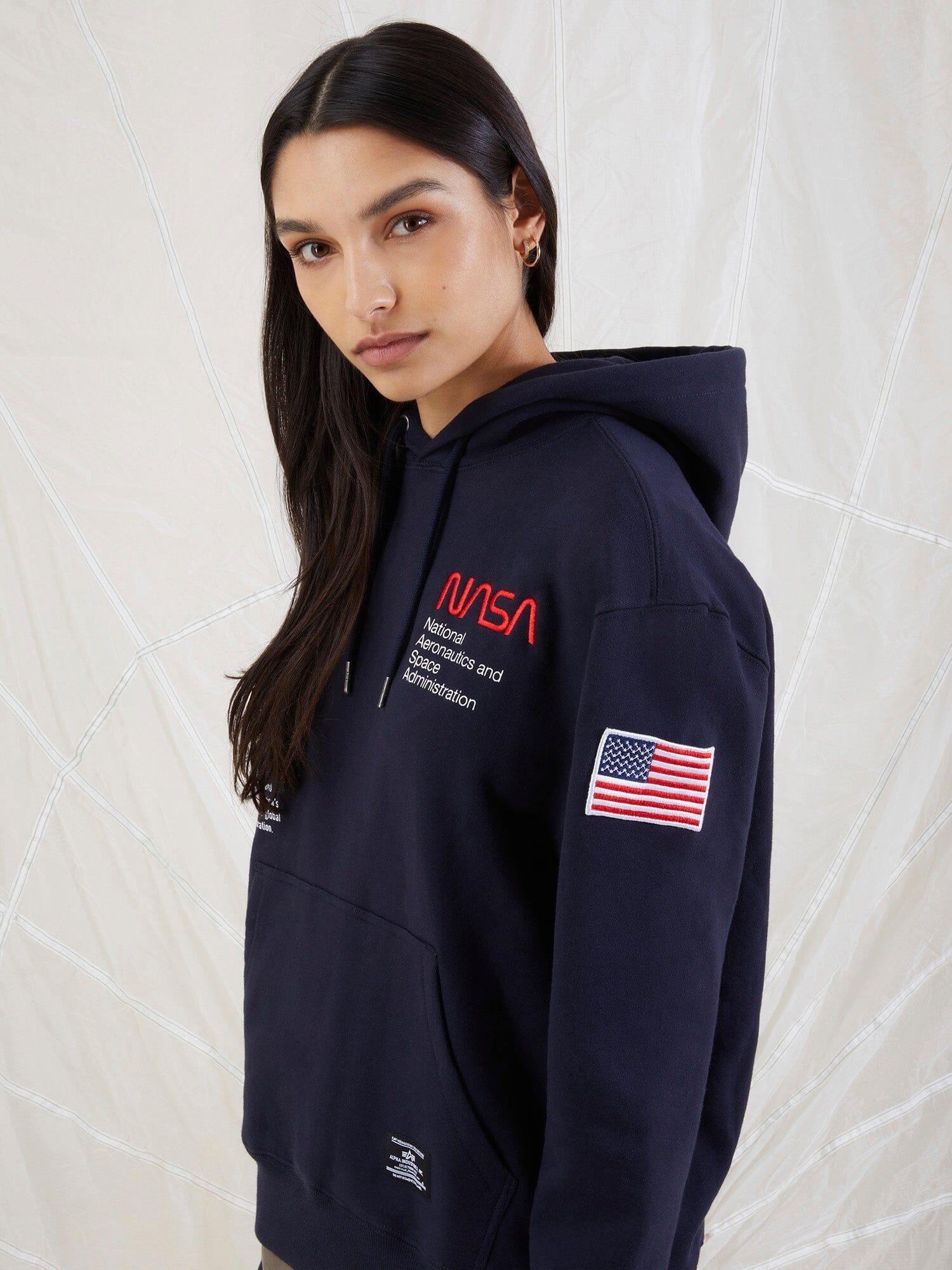 NASA WORM LOGO HOODIE (CHARCOAL) Product Image