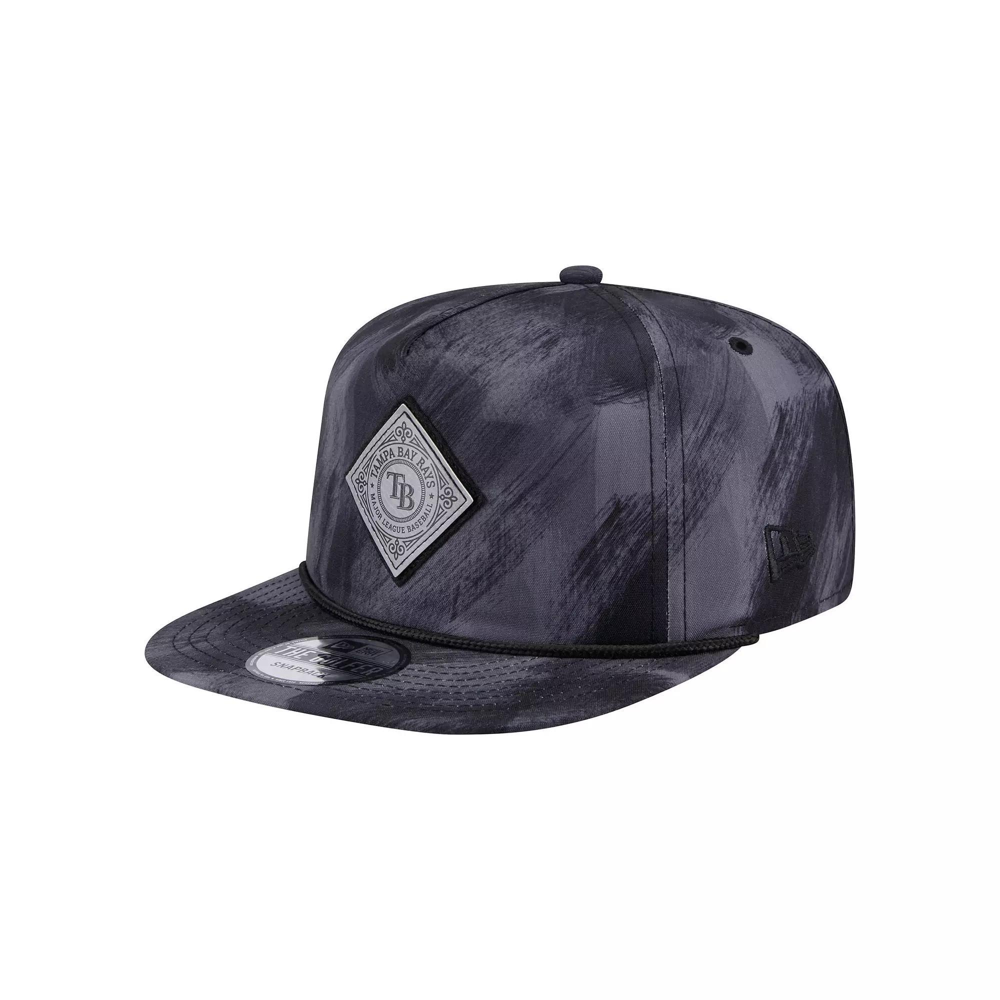 Men's New Era Navy Tampa Bay Rays Printed Golfer Snapback Hat, Blue Product Image