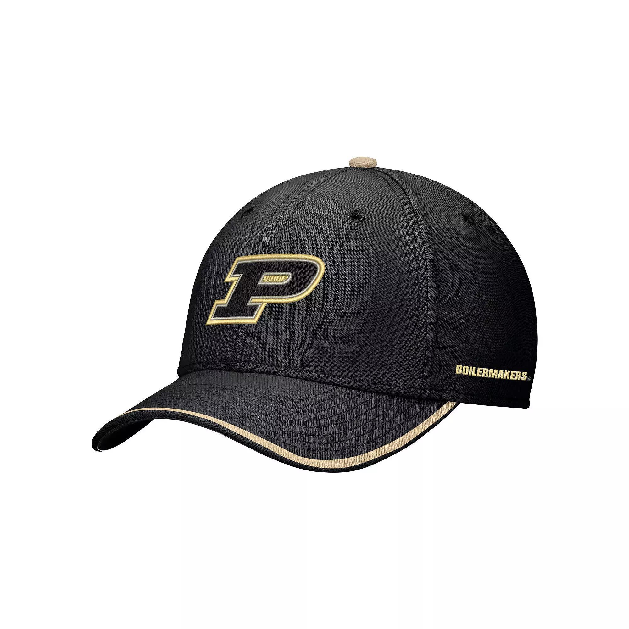 Men's Nike Black Purdue Boilermakers Rise Performance Flex Hat,  Product Image