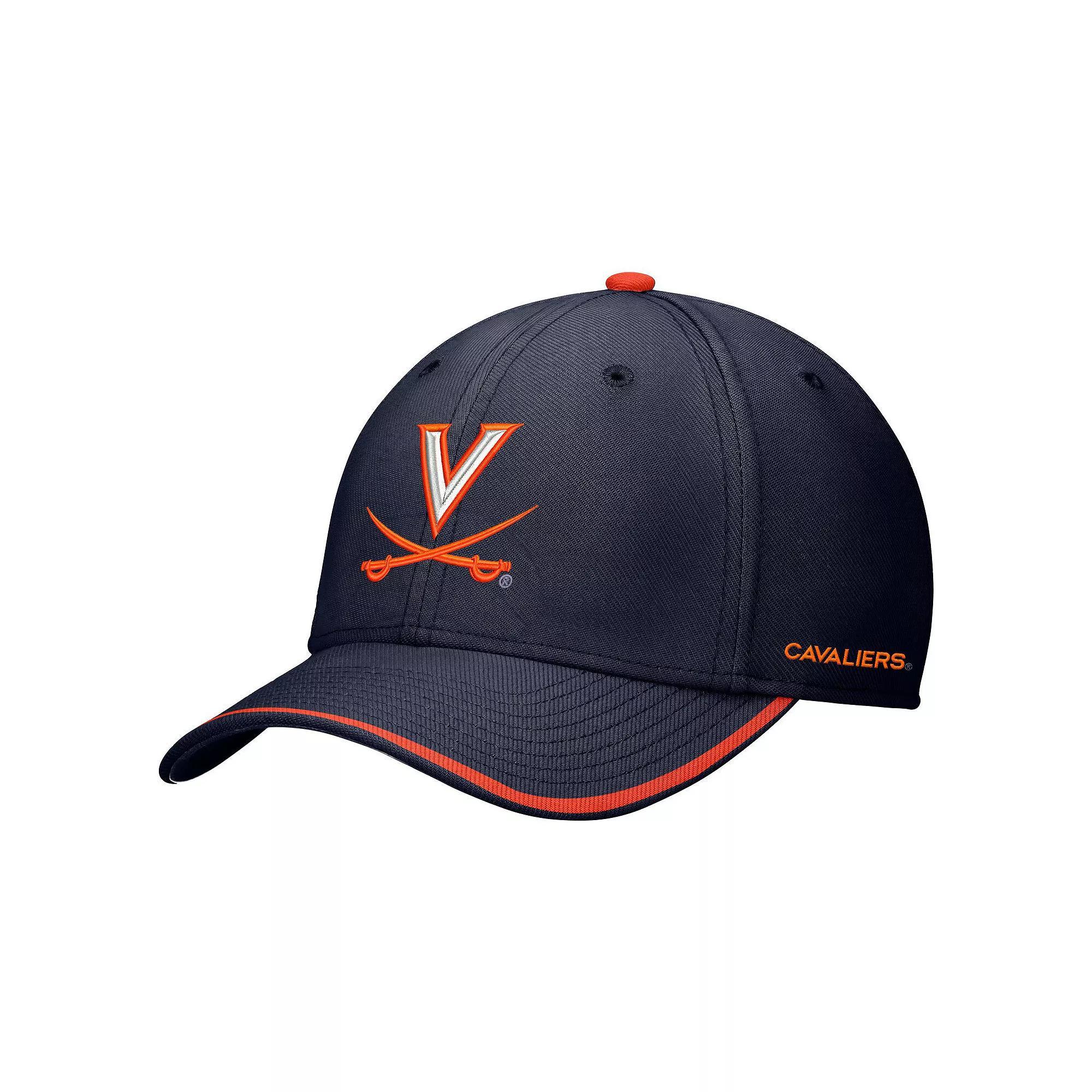 Men's Nike Navy Virginia Cavaliers Rise Performance Flex Hat, Size: Medium/Large, Blue Product Image