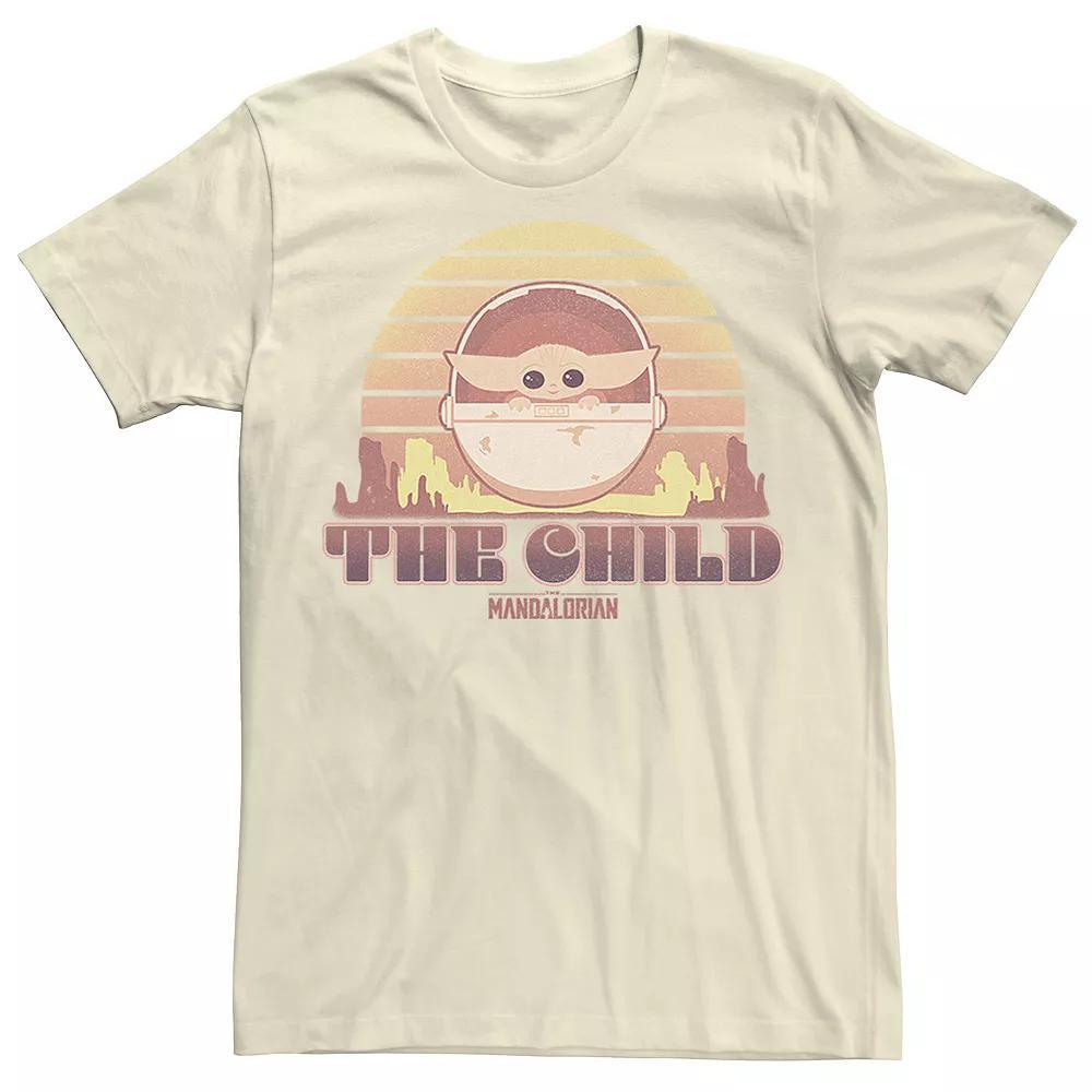 Men's Star Wars The Mandalorian The Child Retro Line Portrait Tee,  Product Image