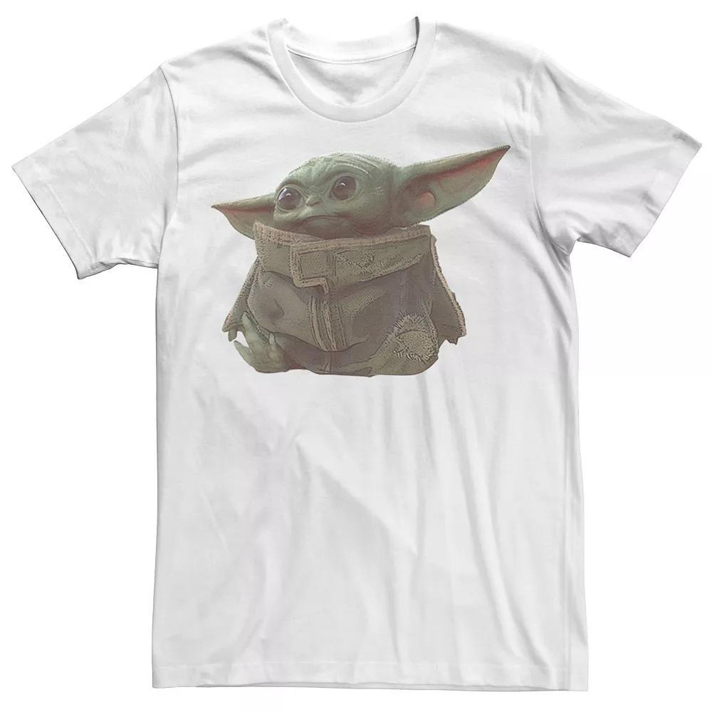 Men's Star Wars The Mandalorian The Child aka Baby Yoda Sitting Tee, Size: XL, White Product Image