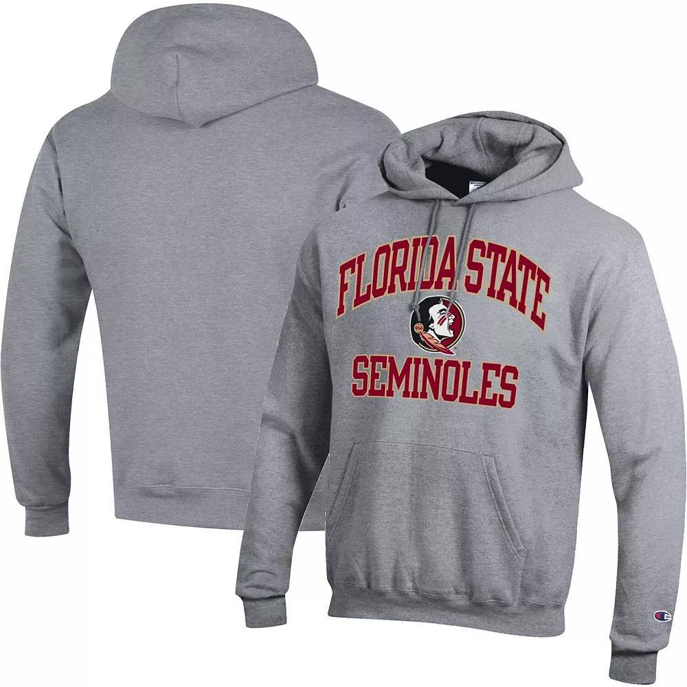 Men's Champion Heather Gray Iowa State Cyclones High Motor Pullover Hoodie,  Product Image
