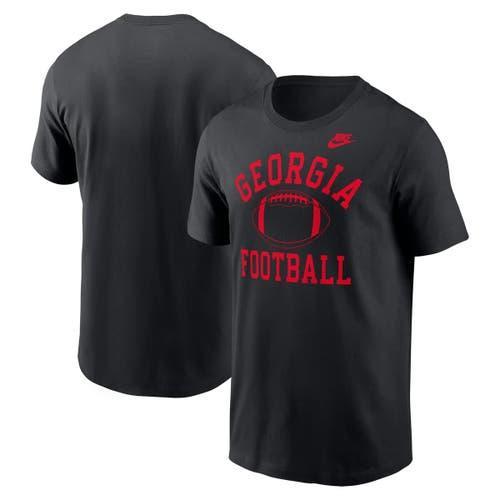 Men's Nike Black Georgia Bulldogs Legacy Football Icon T-Shirt,  Product Image