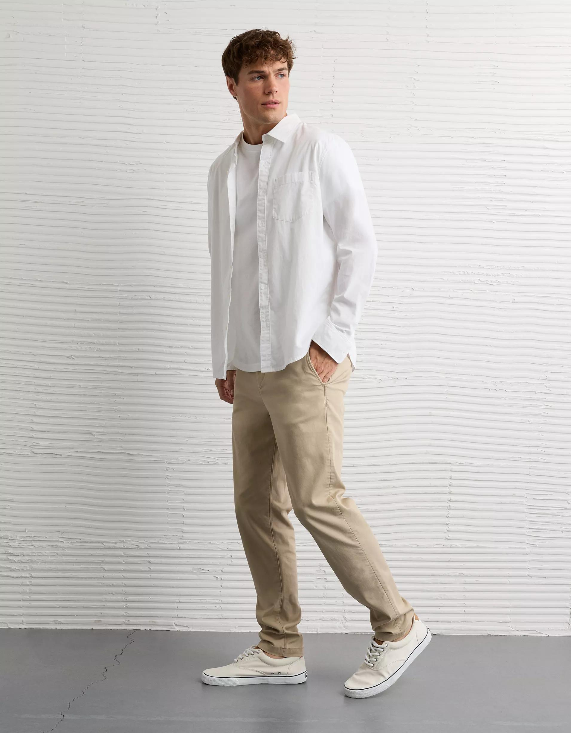 AE Flex Lived-In Athletic Fit Khaki Pant Product Image