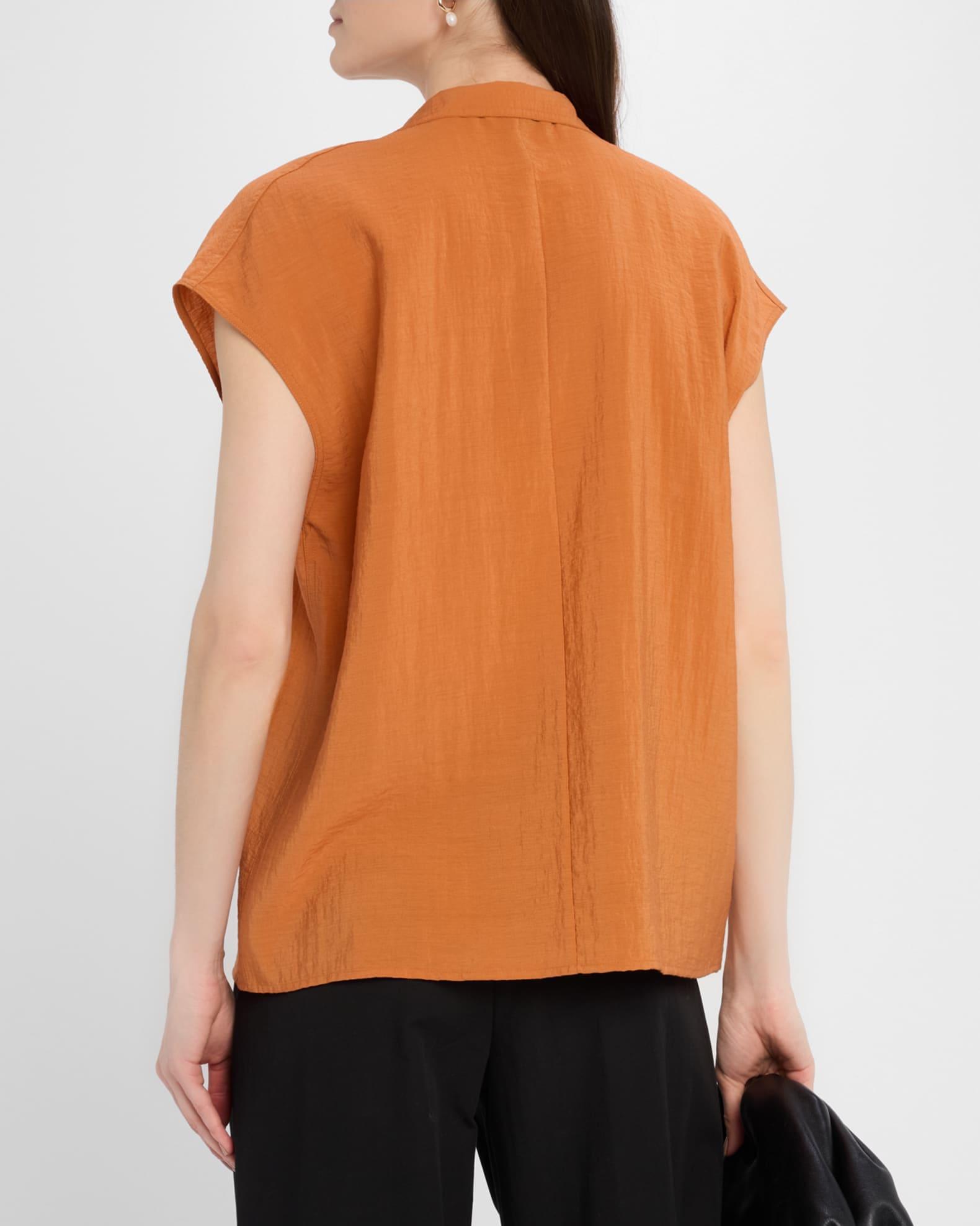 Cap-Sleeve Blouse Product Image