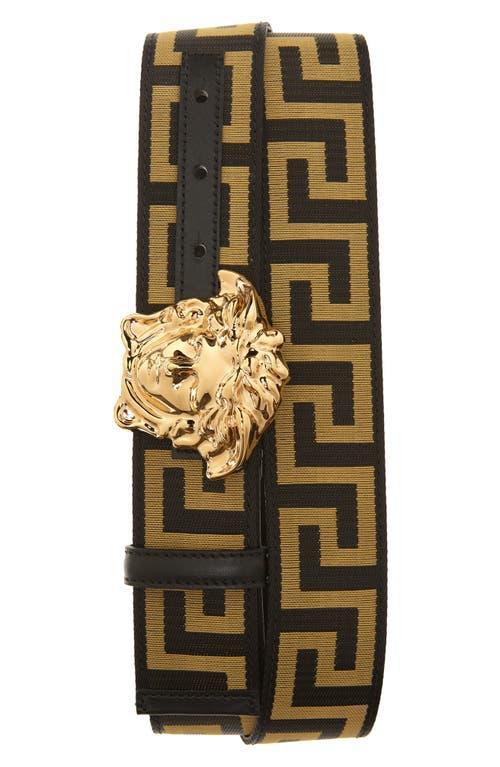 Versace Mens Medusa Buckle Woven Belt Product Image