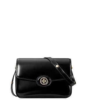 Tory Burch Robinson Spazzolato Convertible Shoulder Bag Dark Sienna One Size Product Image