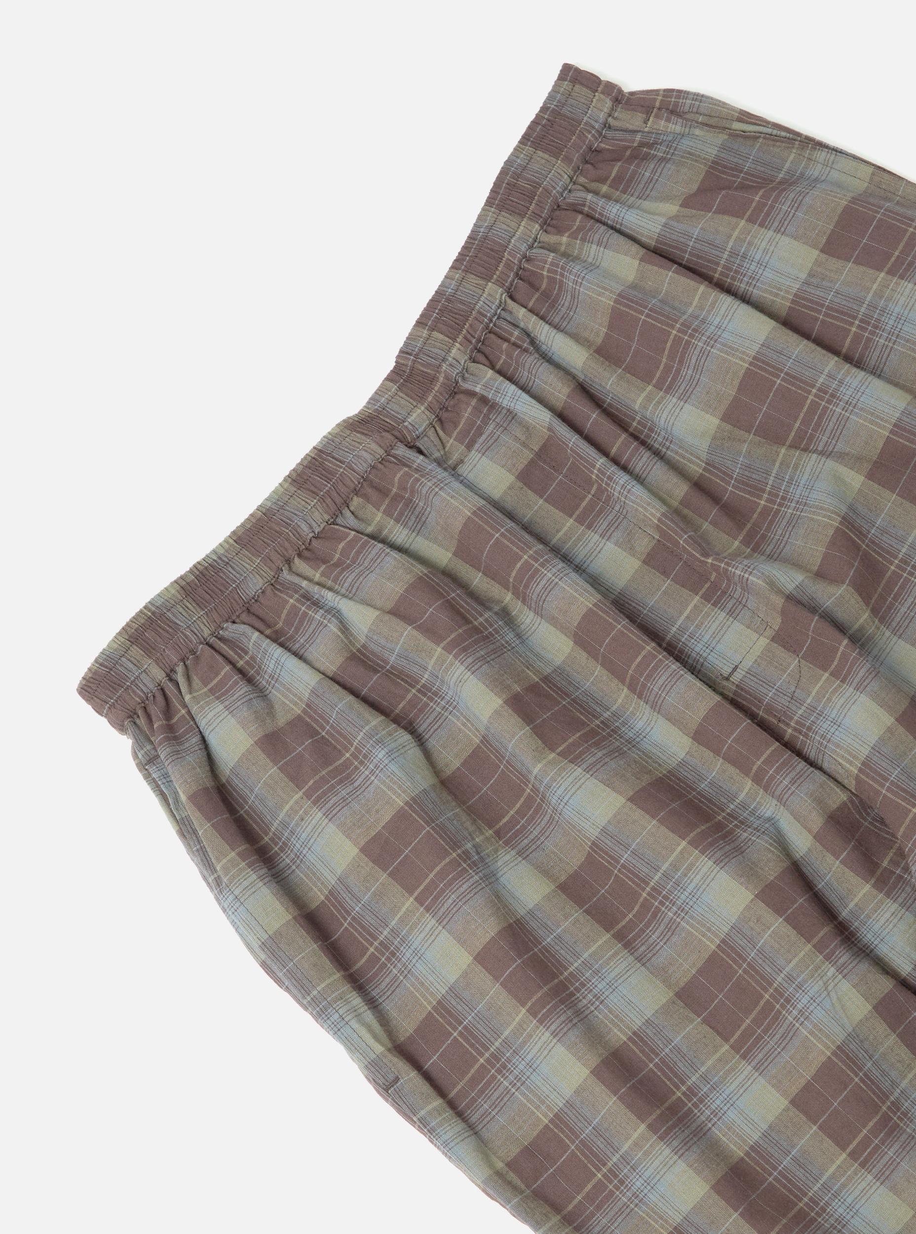 Green/Brown Check Pyjama Pant Product Image