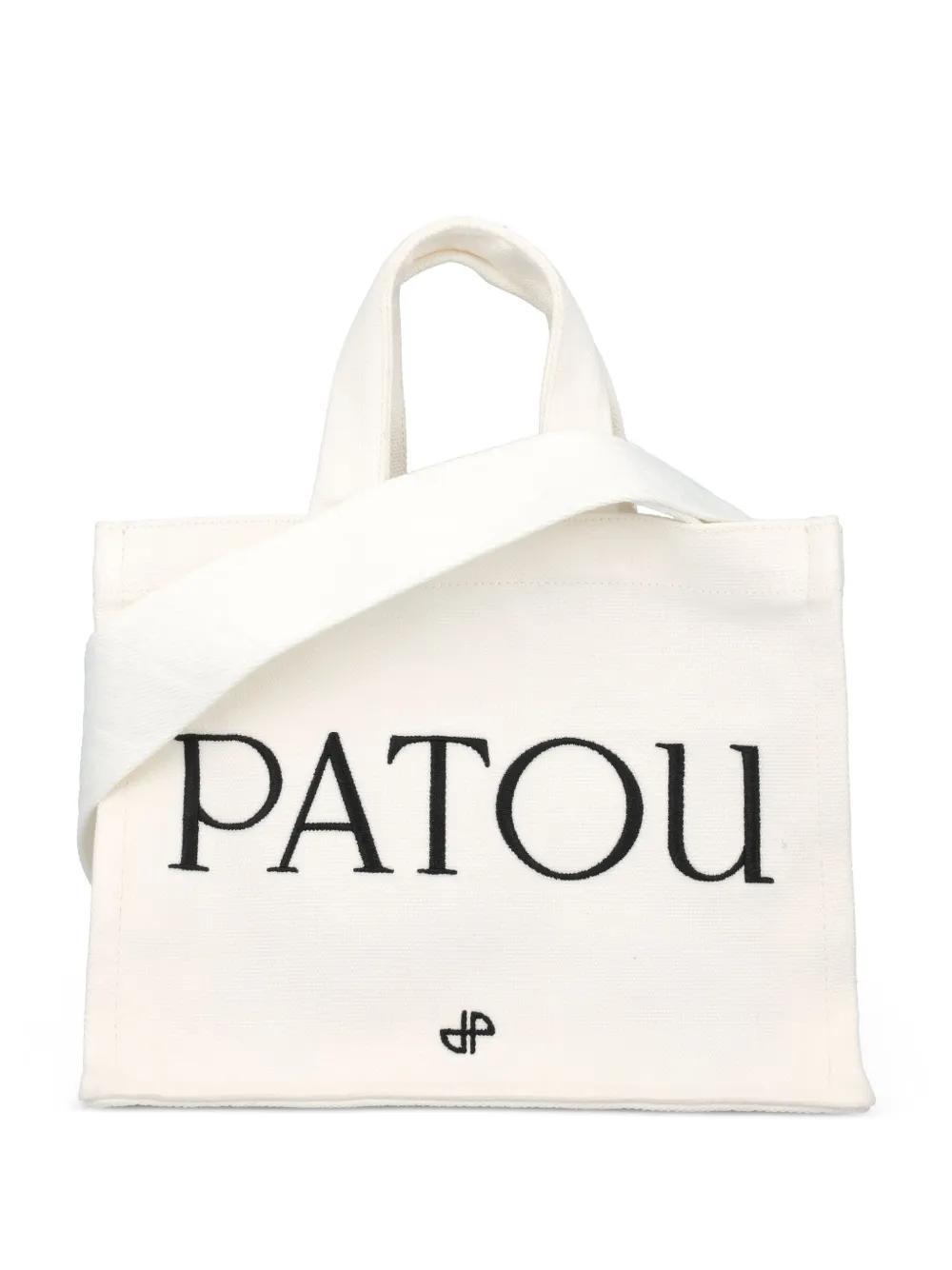 PATOU Organic-cotton Tote Bag In White Product Image