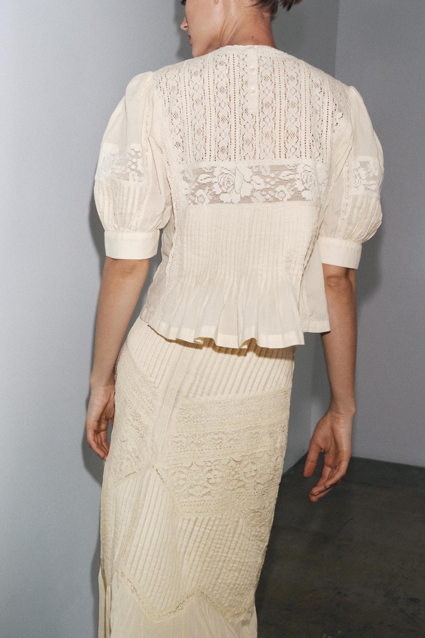 ZW COLLECTION LACE MIDI SKIRT Product Image