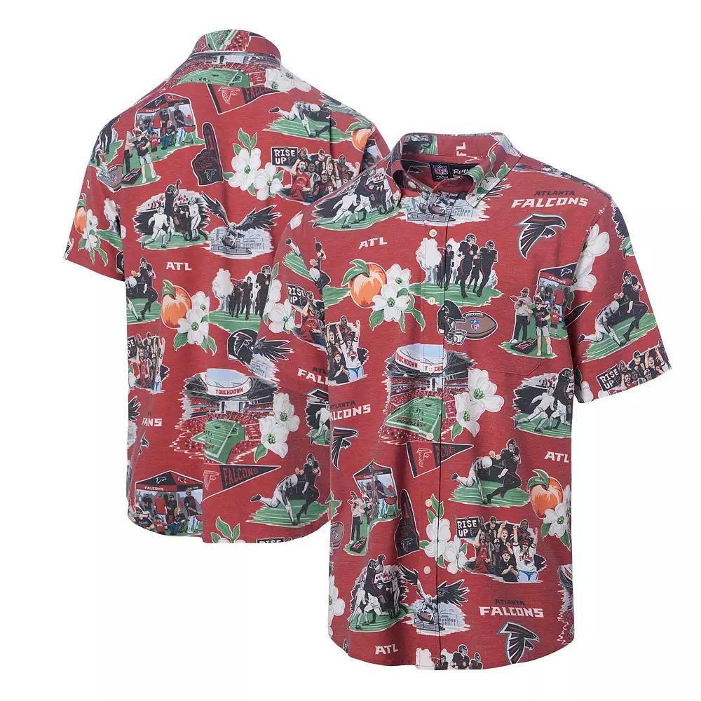 Men's Reyn Spooner Red Atlanta Falcons Scenic Button-Down Shirt,  Product Image