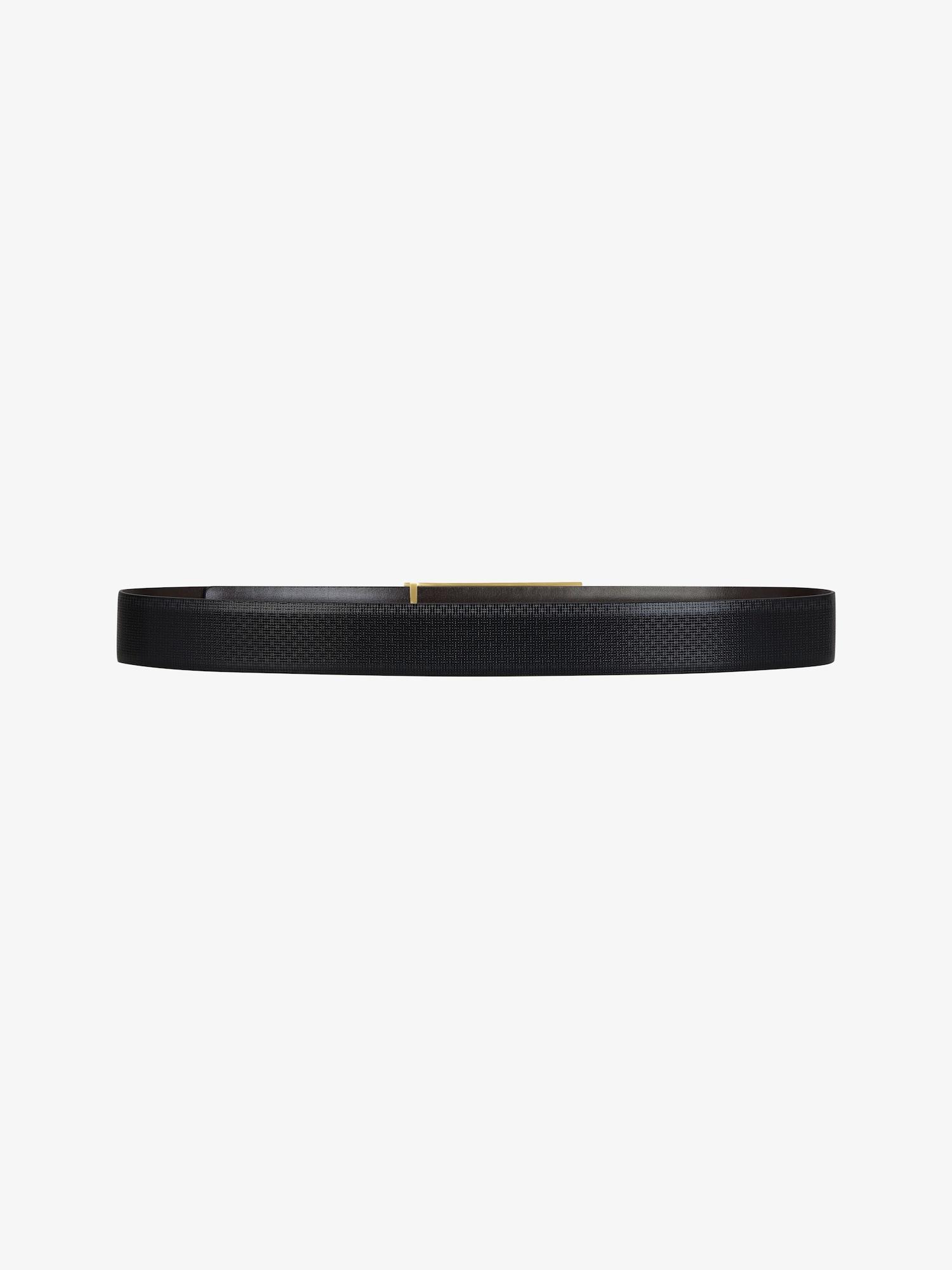 2G reversible belt in Micro 4G leather Product Image