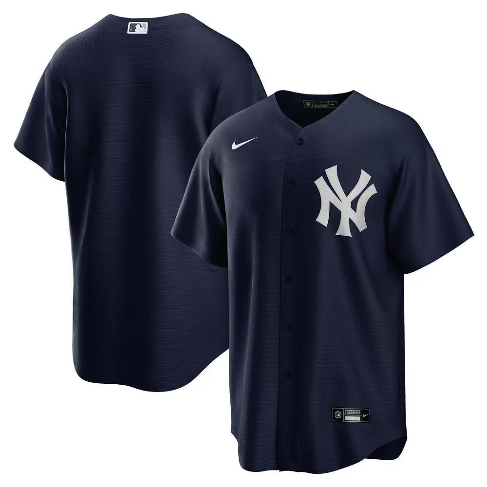 Men's Nike Navy New York Yankees Alternate Replica Team Jersey, Size: XL, Blue Product Image