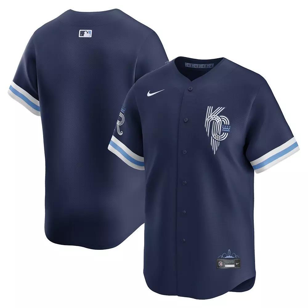 Men's Nike Navy Kansas City Royals City Connect Limited Jersey, Size: 2XL, Blue Product Image