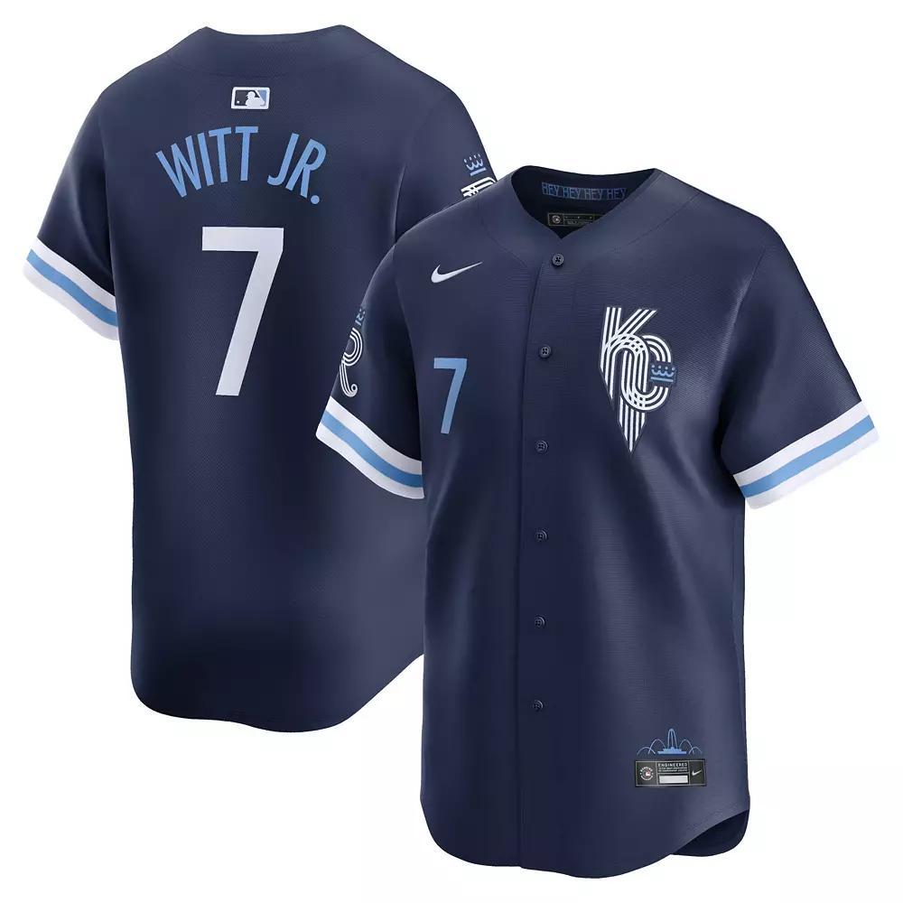 Men's Nike Bobby Witt Jr. Navy Kansas City Royals City Connect Limited Jersey,  Product Image
