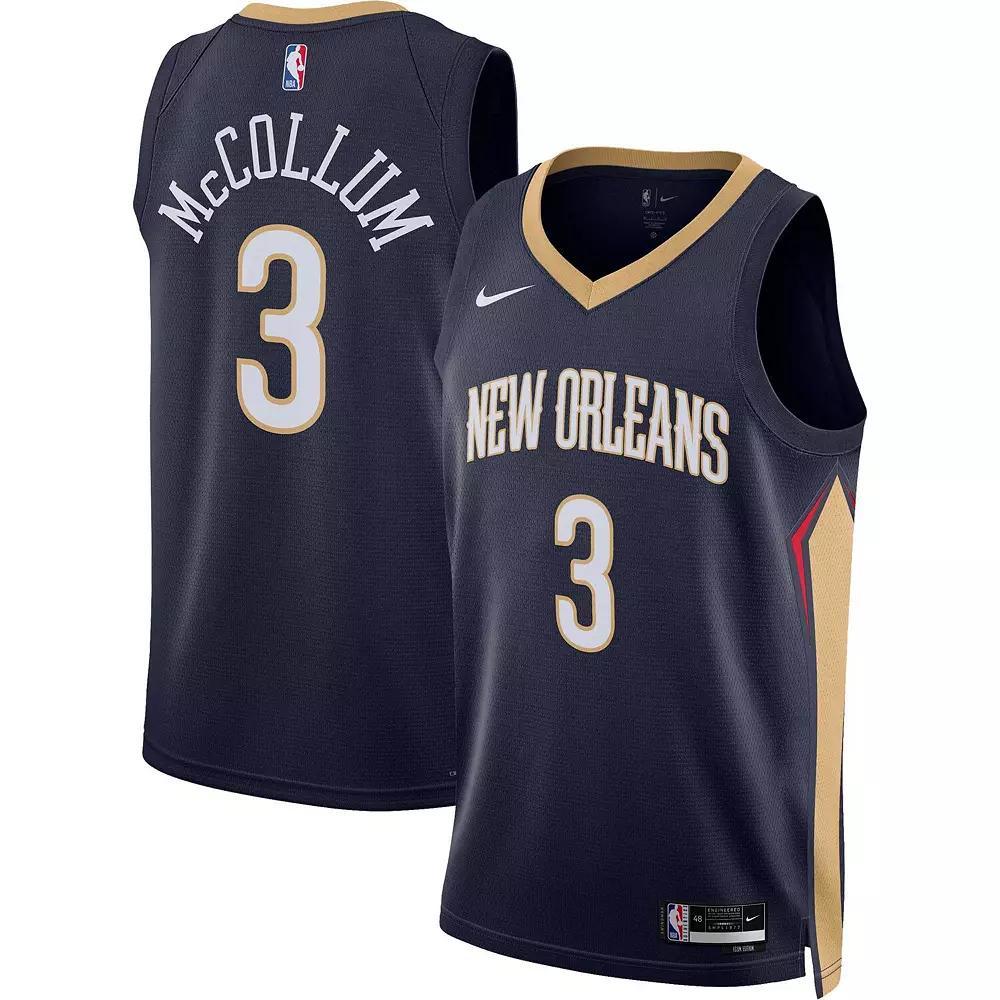 New Orleans Pelicans Icon Edition Nike Mens Dri-FIT NBA Swingman Jersey | DN2014-419 Product Image