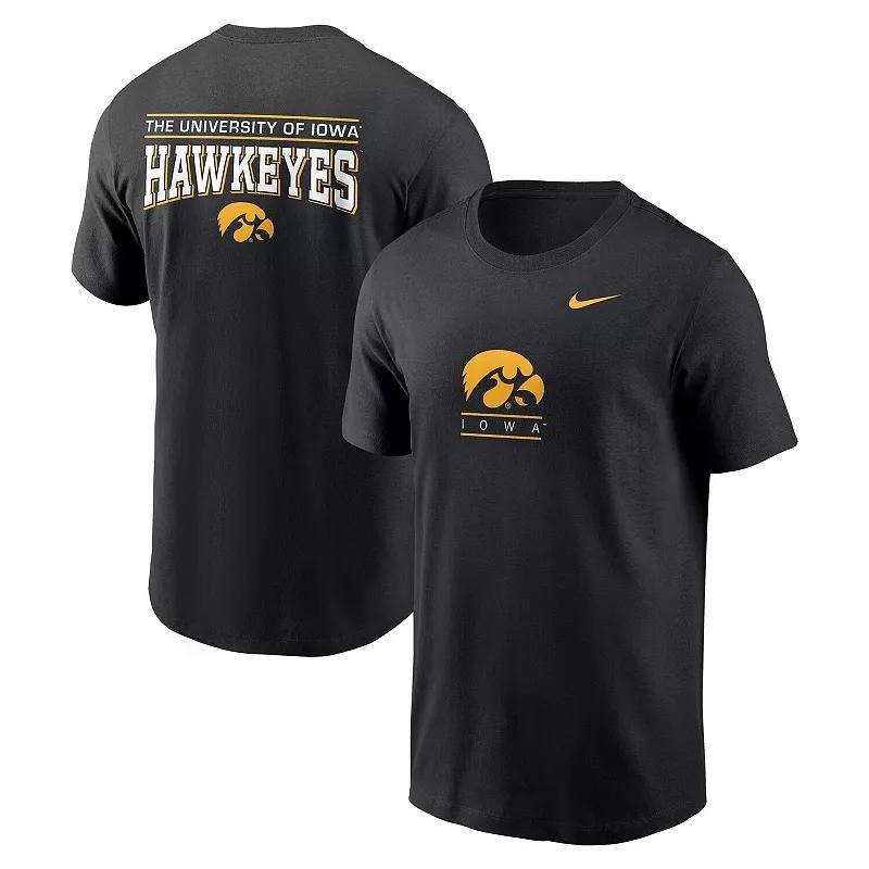 Men's Nike Black Iowa Hawkeyes 2-Hit T-Shirt,  Product Image