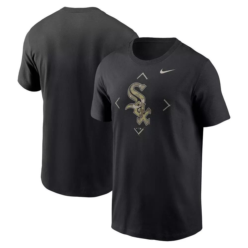 Men's Nike Black Chicago White Sox Camo Logo T-Shirt,  Product Image