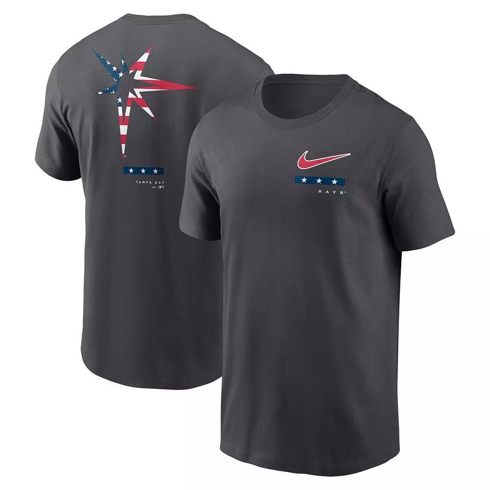 Men's Nike Anthracite Tampa Bay Rays Americana T-Shirt,  Product Image