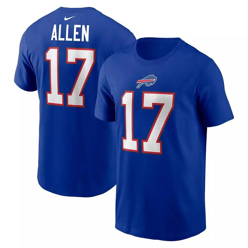 Men's Nike Josh Allen Royal Buffalo Bills Player Name & Number T-Shirt,  Product Image