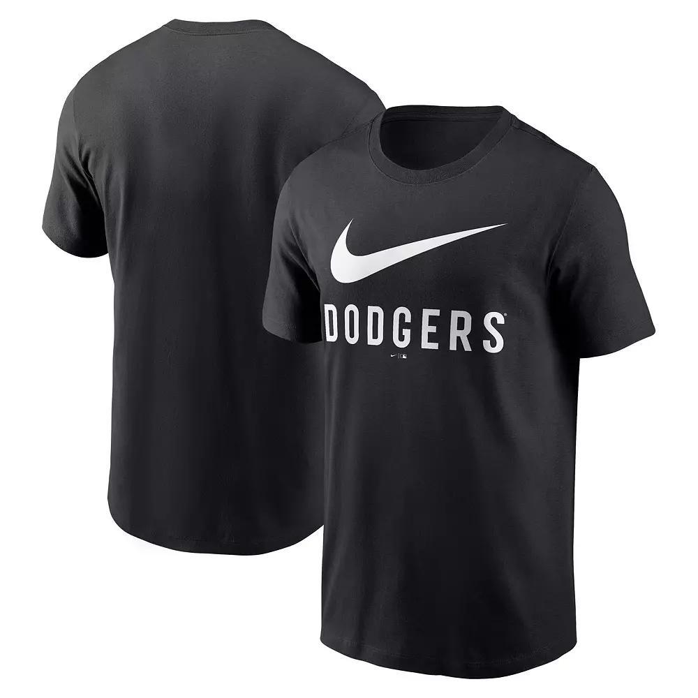 Men's Nike Black Los Angeles Dodgers Swoosh T-Shirt,  Product Image