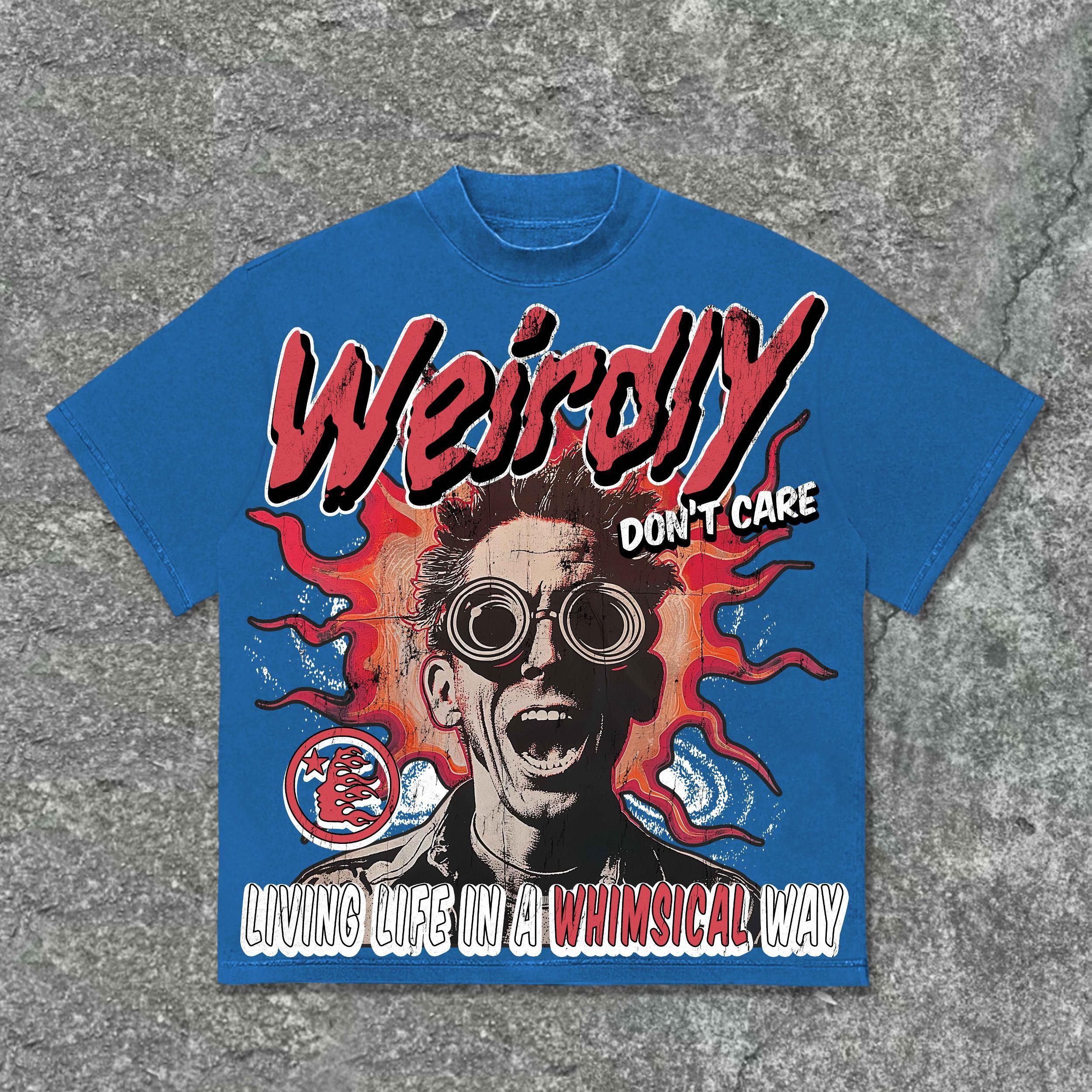 Sopula Laughs Grotesquely Produced Retro Graphics Cotton T-Shirt Product Image