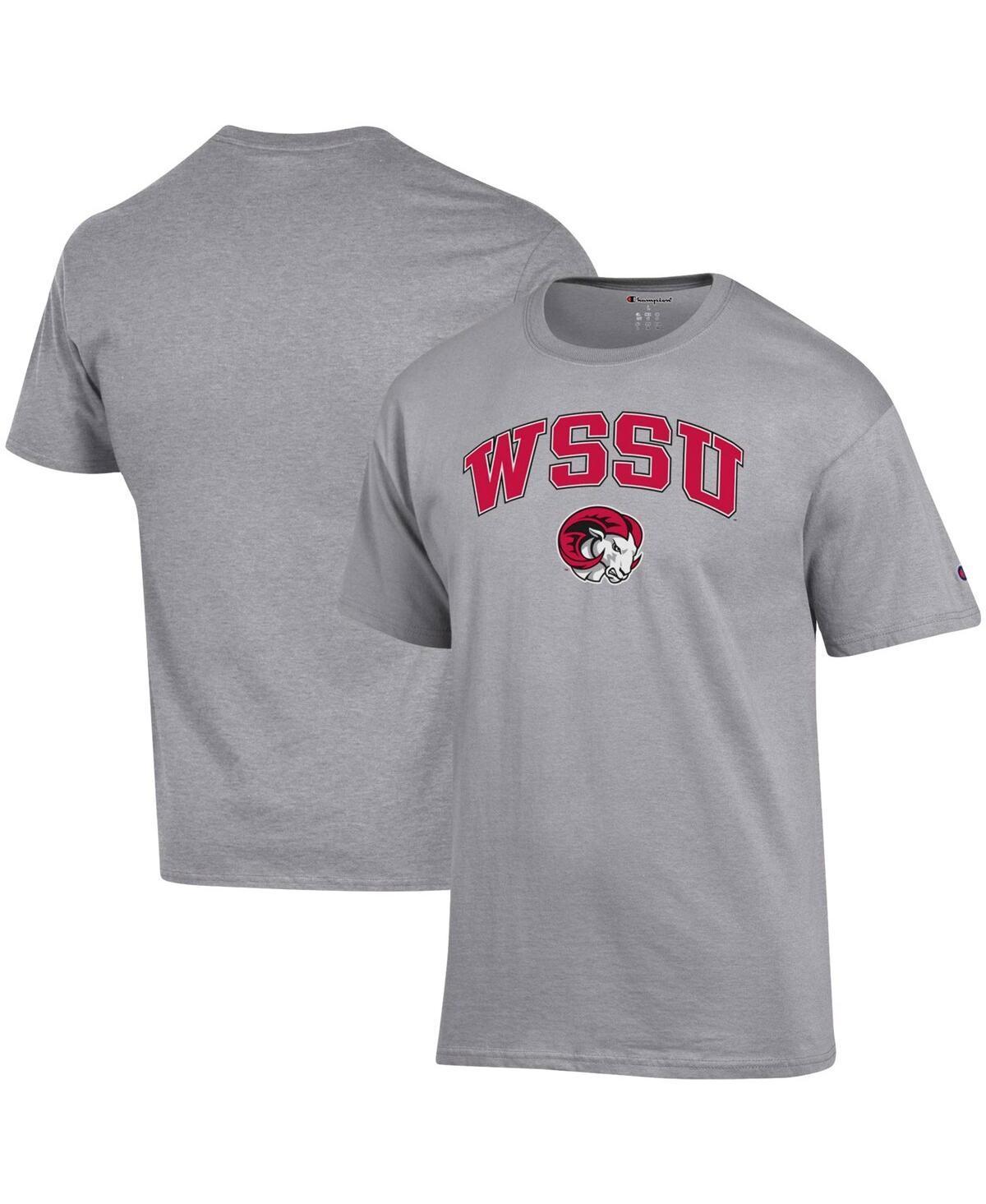 Mens Champion Gray Winston-Salem State Rams Arch Over Logo T-shirt Product Image