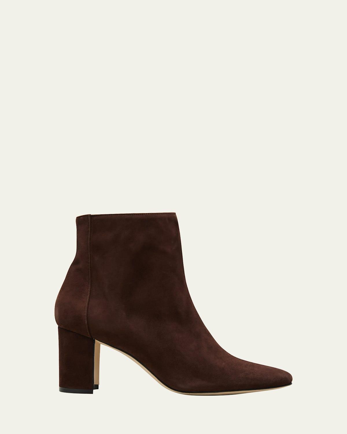 Rosie Suede Zip Ankle Booties Product Image