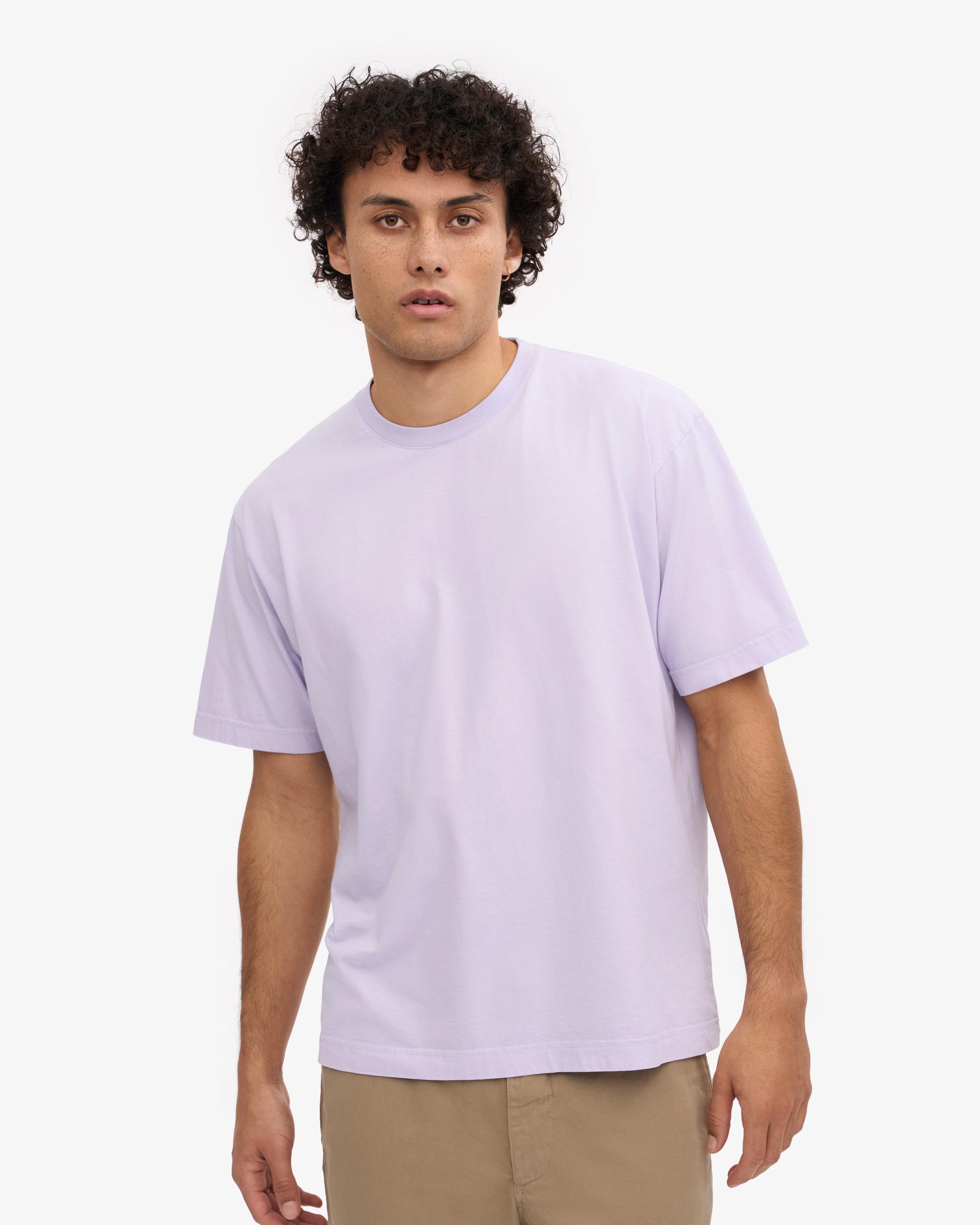 Oversized Organic T-Shirt - Soft Lavender Product Image