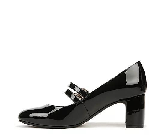 LifeStride True Women's Mary Jane Pumps, Size: 6 Wide, Black Patent Product Image