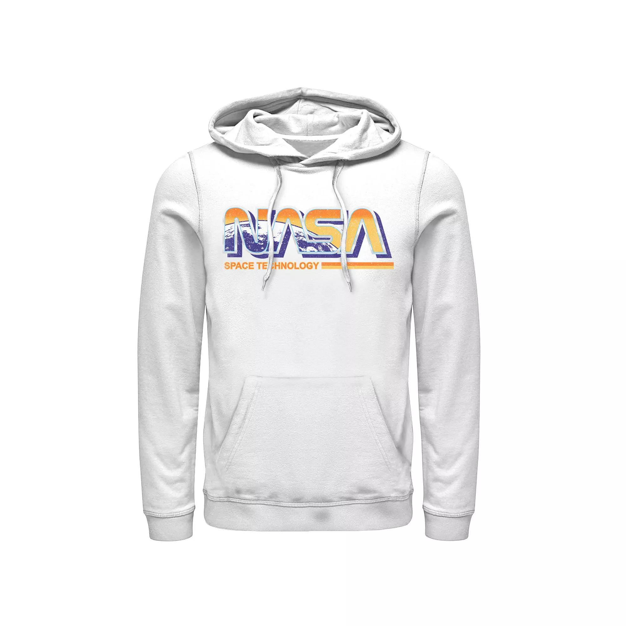 Men's NASA Space Technology Retro Rainbow Logo Hoodie,  Product Image