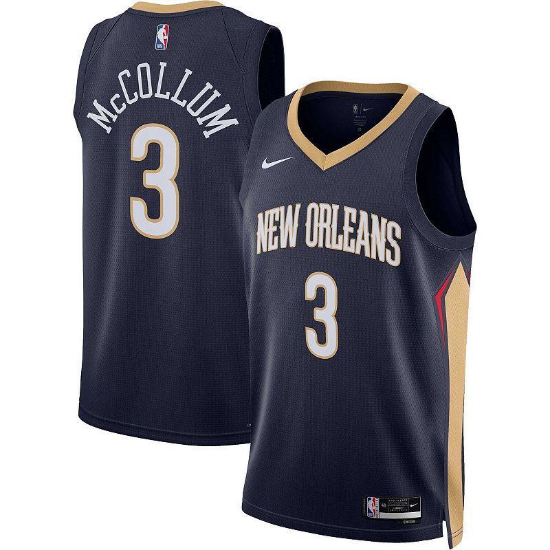 New Orleans Pelicans Icon Edition 2022/23 Nike Mens Dri-FIT NBA Swingman Jersey Product Image