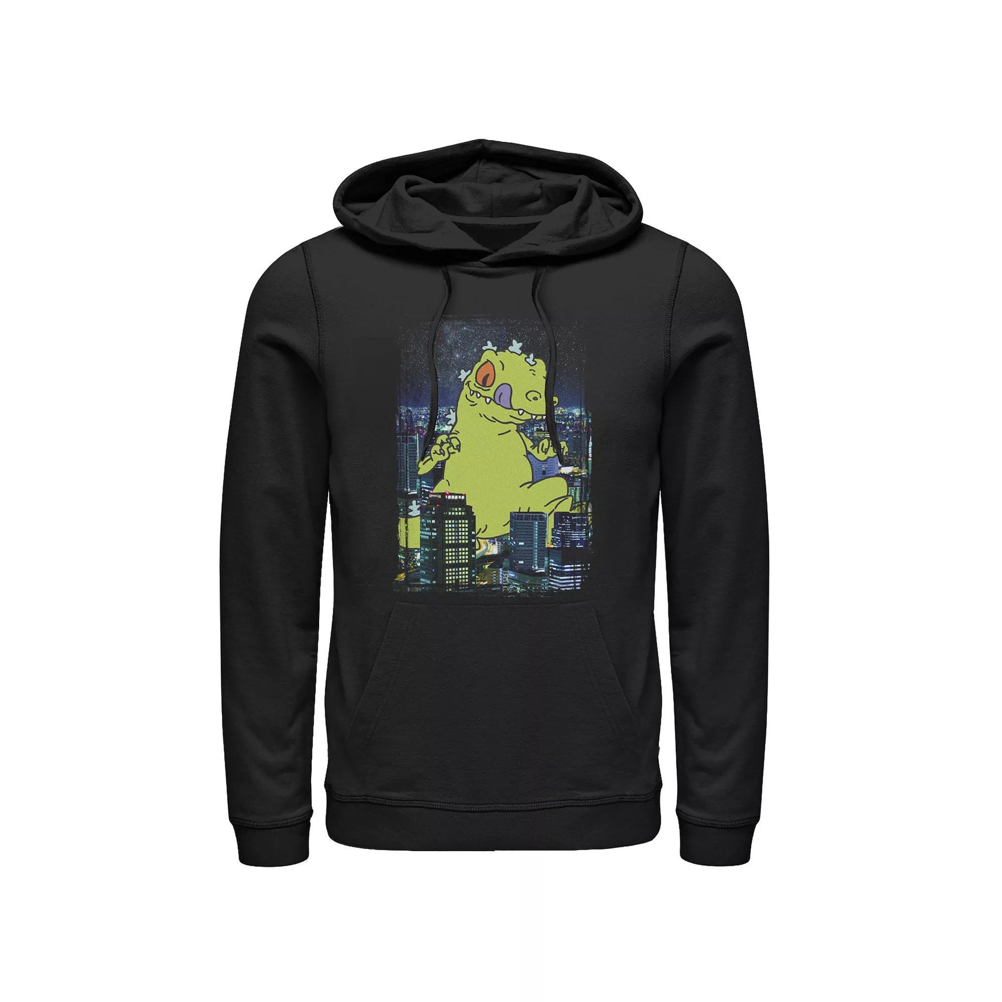 Men's Rugrats Reptar City Hoodie, Size: 3XL, Black Product Image