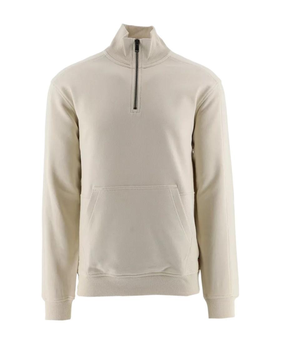 HUGO BOSS High-necked Long-sleeved Hoodie In Nude Product Image